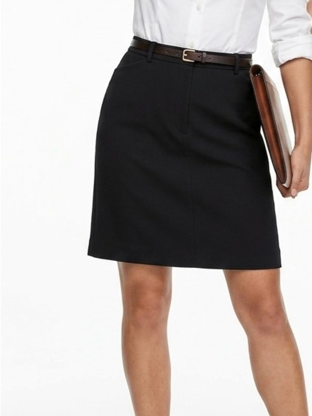 Ann Taylor Petite Black Pencil Skirt 8P EUC - Professional Workwear Staple